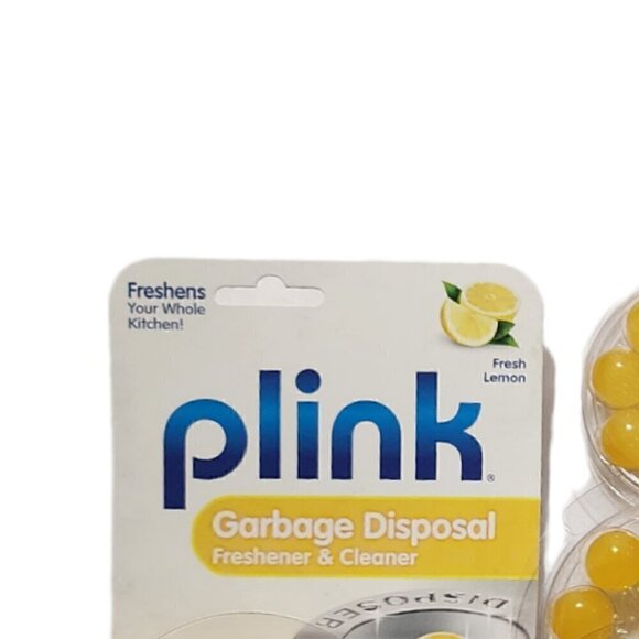 Plink Garbage Disposal Cleaner & Disposer Deodorizer 40 Treatment Pack Lemon 4Pk - Picture 6 of 6